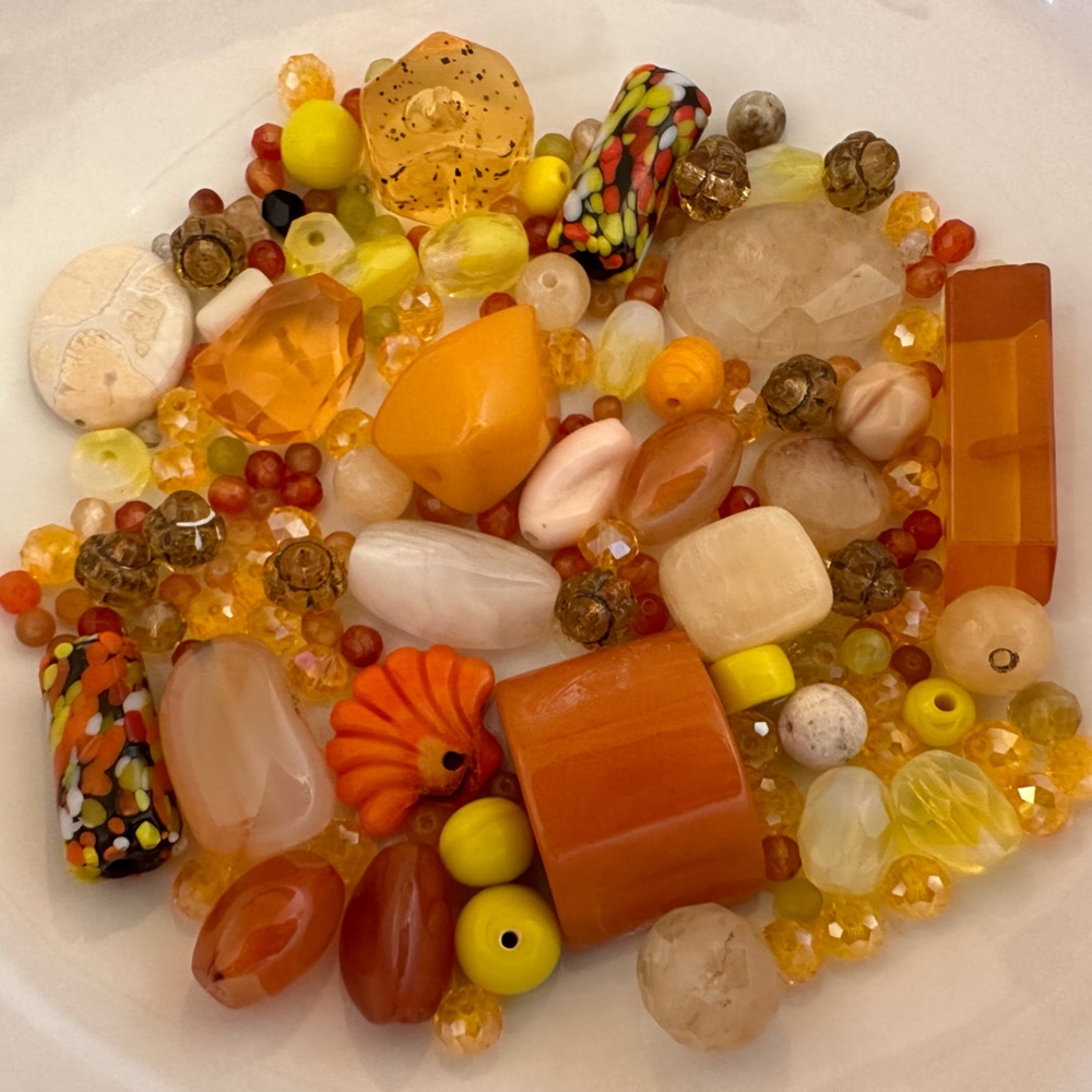High End Yellow/Orange Bead Soup